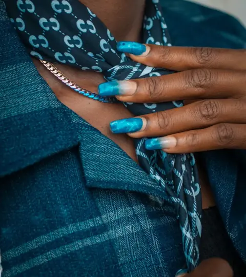 Blue polish inspiration — reference photograph